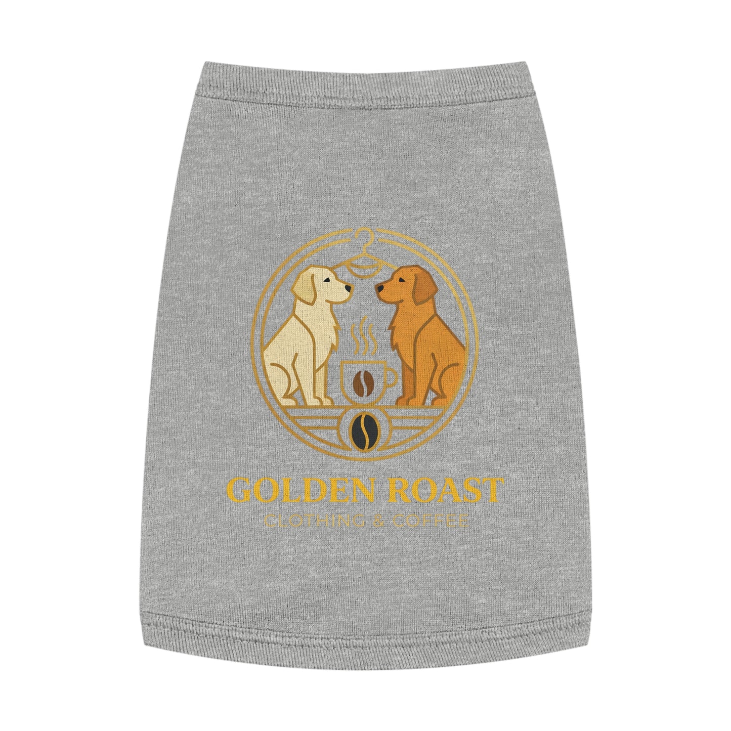 Pet Tank Top with Golden Roast Logo