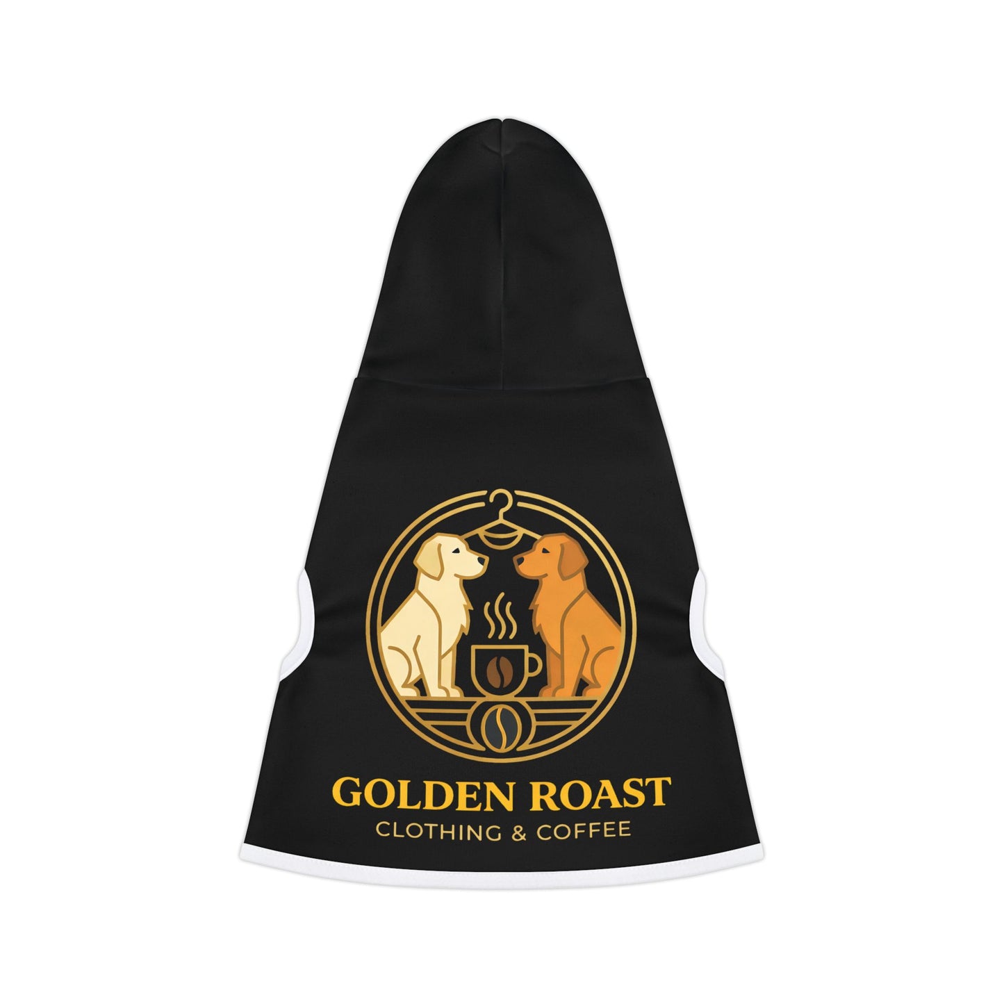 Pet Hoodie with Golden Roast Logo
