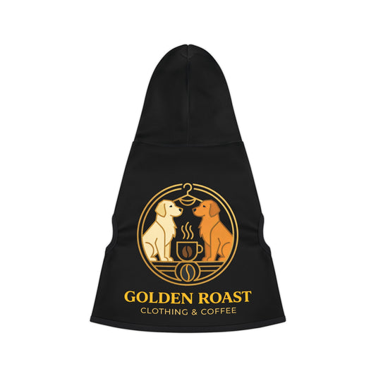 Pet Hoodie with Golden Roast Logo